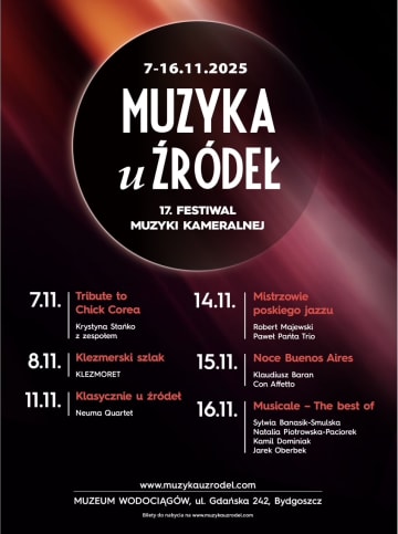 Plakat Festiwal Muzyki Kameralnej Muzyka u Źródeł